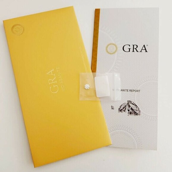 GRA Certified Loose Moissanite Round Stones D VVS1 All Sizes 8mm - Picture 9 of 9